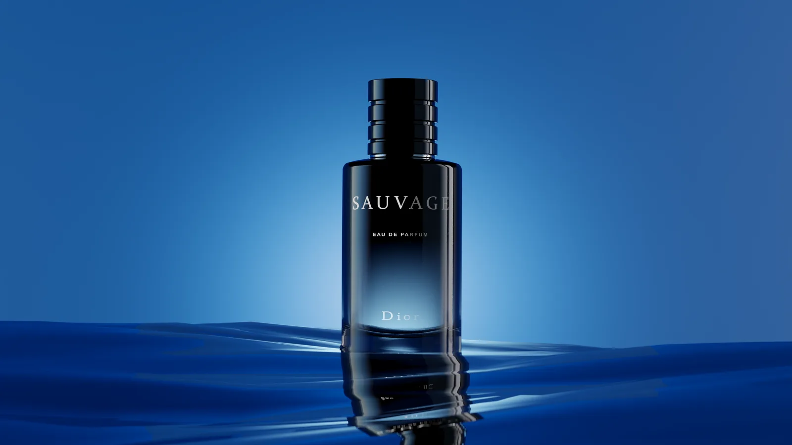 Variación de iluminación del frasco Dior Sauvage